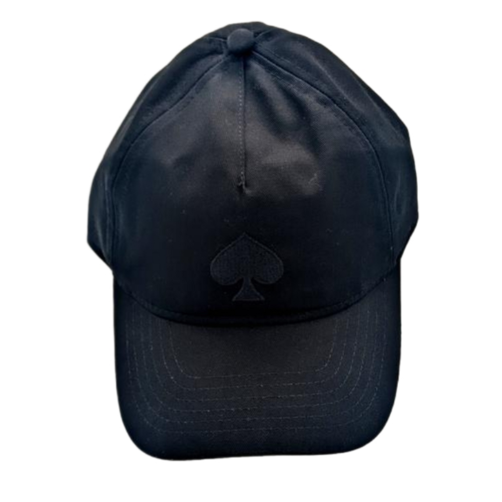 Kate Spade New York Spade Baseball Cap Hat in Black NWT Brand New
